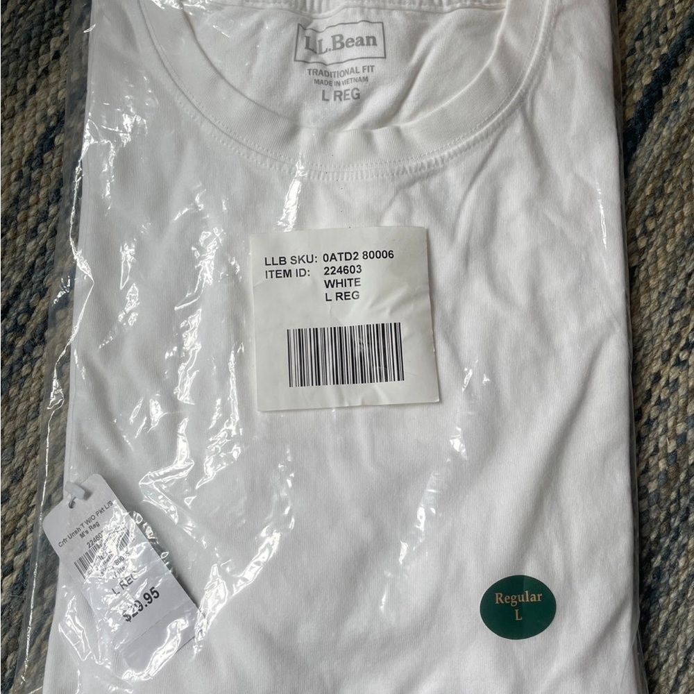 LL Bean White Tee